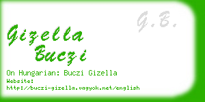 gizella buczi business card